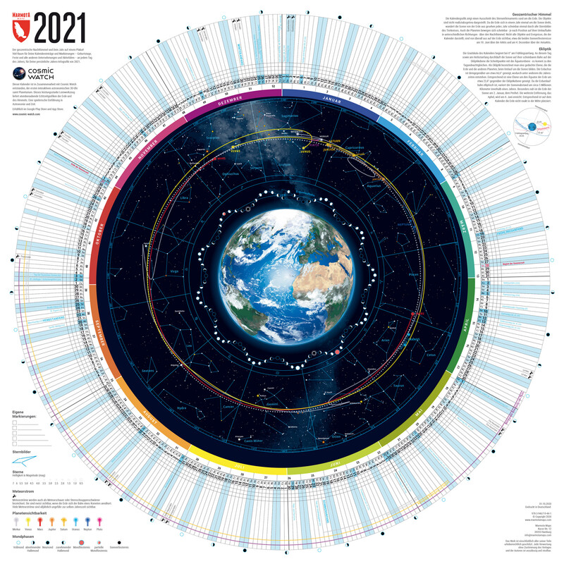 Marmota Maps Calendário Jahreskalender 2021