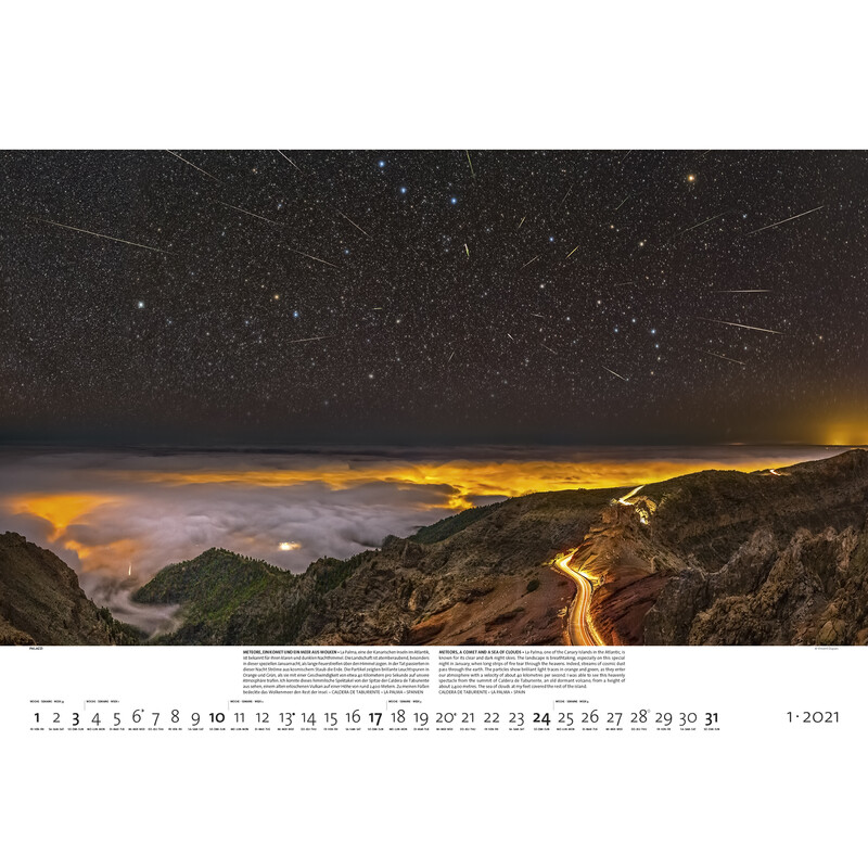 Palazzi Verlag Calendário Mundos noturnos 2021