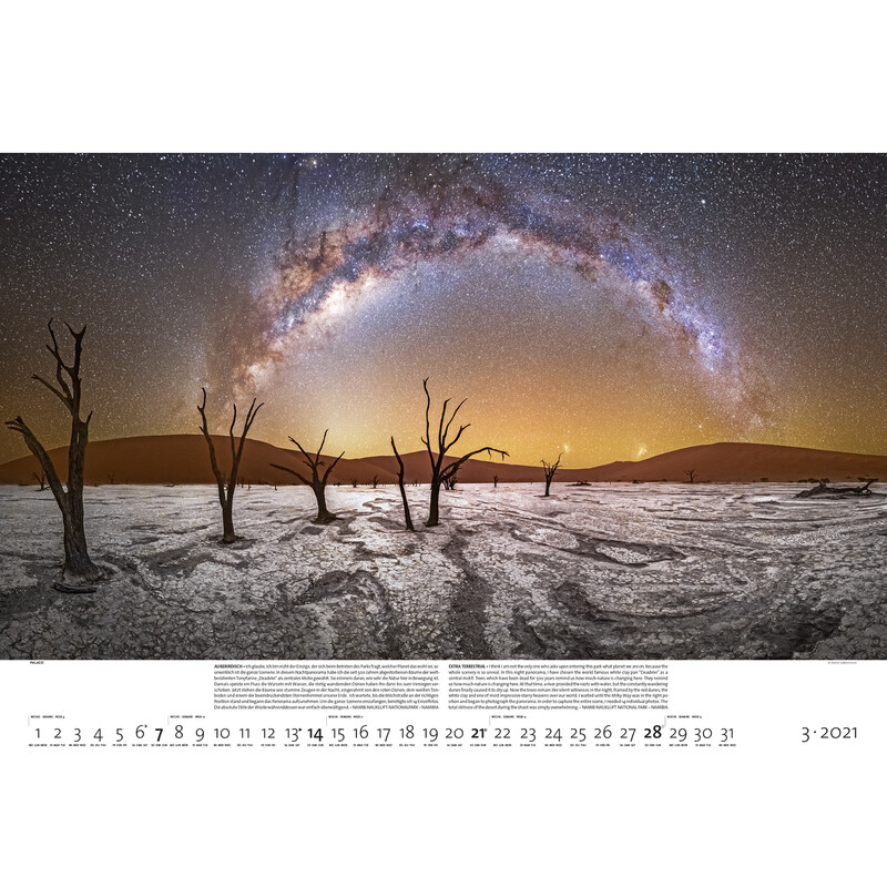 Palazzi Verlag Calendário Mundos noturnos 2021