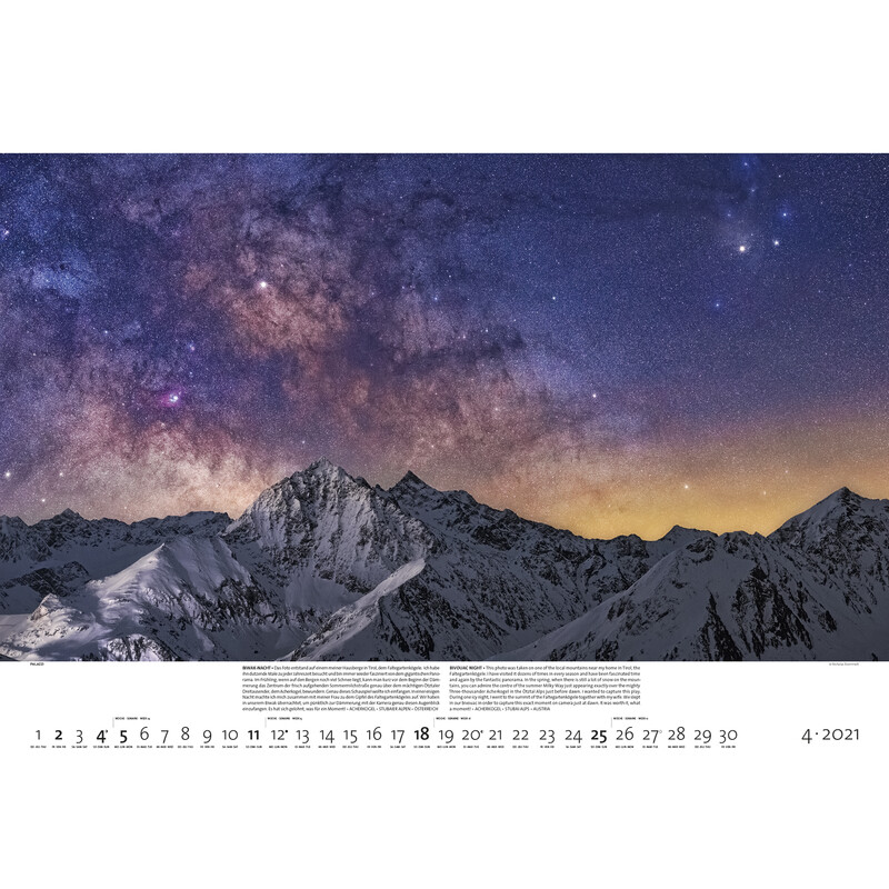 Palazzi Verlag Calendário Mundos noturnos 2021