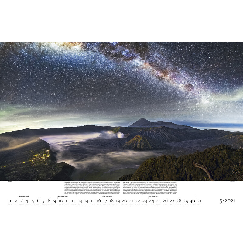 Palazzi Verlag Calendário Mundos noturnos 2021