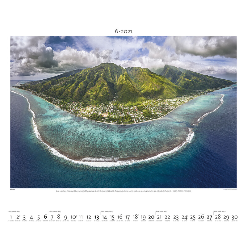 Palazzi Verlag Calendário O mundo visto de cima em 2021