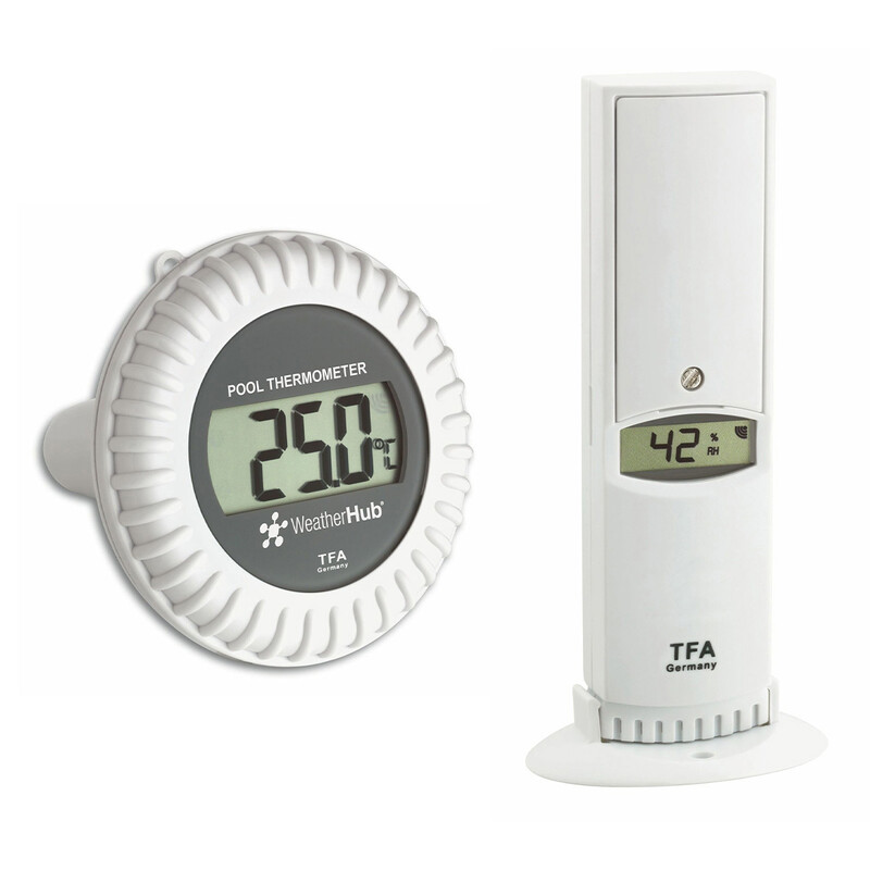 TFA Transmissor Thermo-Hygro com transmissor de piscina WEATHERHUB