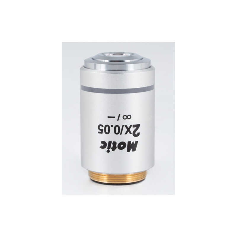 Motic objetivo Objetiva CCIS plano Achromat. UC PL 2x/0.05 (AA=7.2mm)