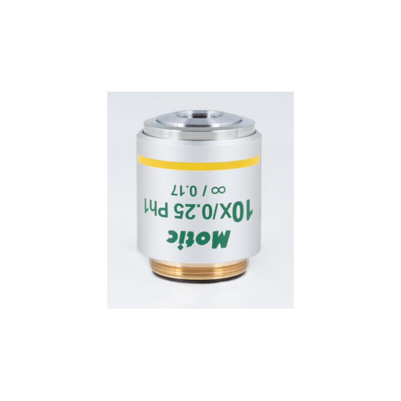 Objetivo Motic 10X / 0.25,wd 17.4mm, CCIS, plano UC, pos.phase, infinito (Panthera)