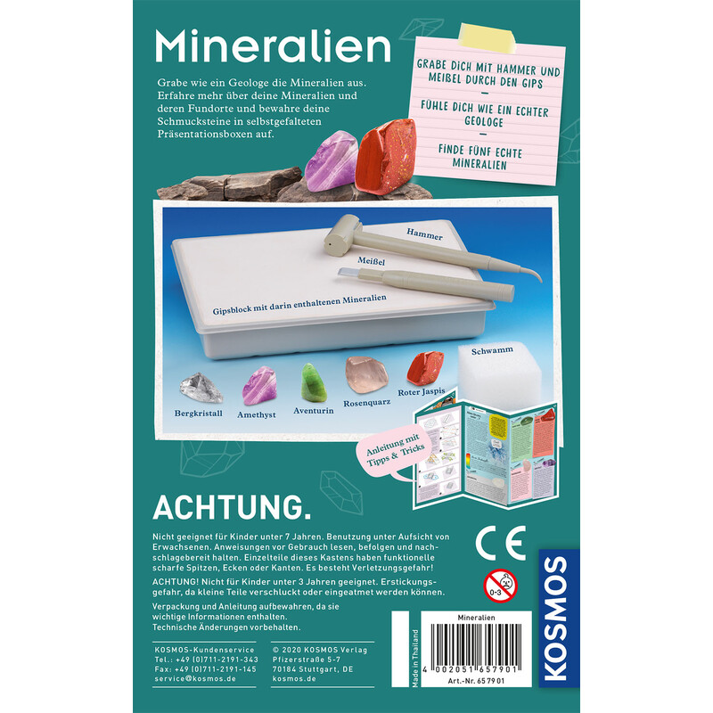 Kosmos Verlag Mineralien Ausgrabungs-Set