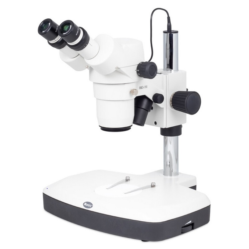 Motic Estereomicroscópio com zoom SMZ-168-BLED, bino, 7,5x-50x