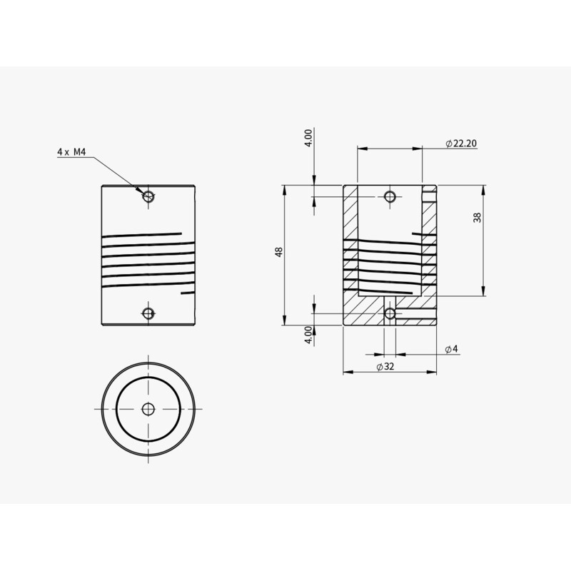 ZWO Adaptador para motor de foco EAF para Celestron C11 & C14