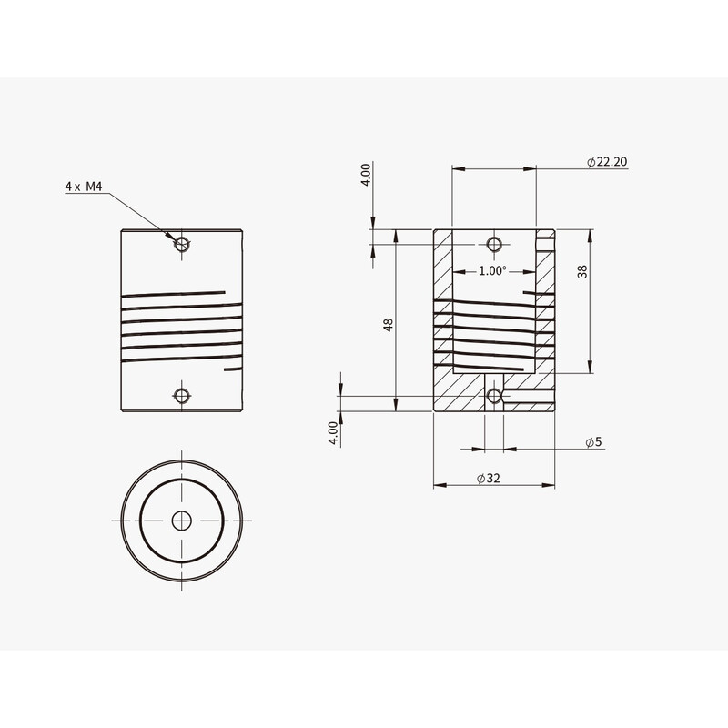 ZWO Adaptador para motor de foco EAF para Celestron C11 & C14