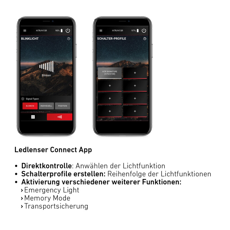 LED LENSER Lanterna para cabeça Assinatura H7R