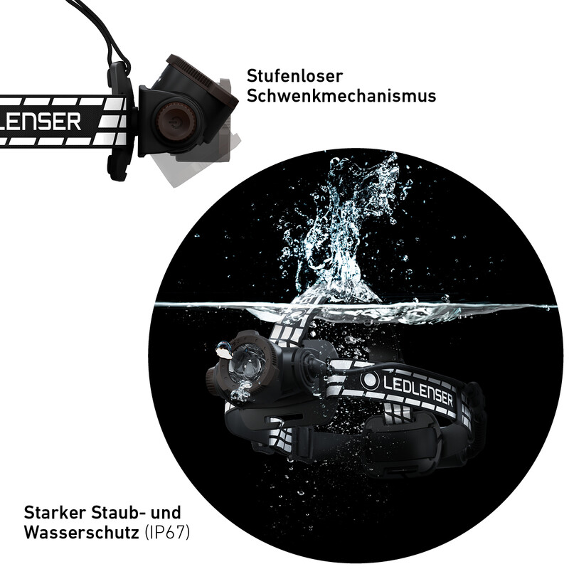 LED LENSER Lanterna para cabeça Assinatura H7R