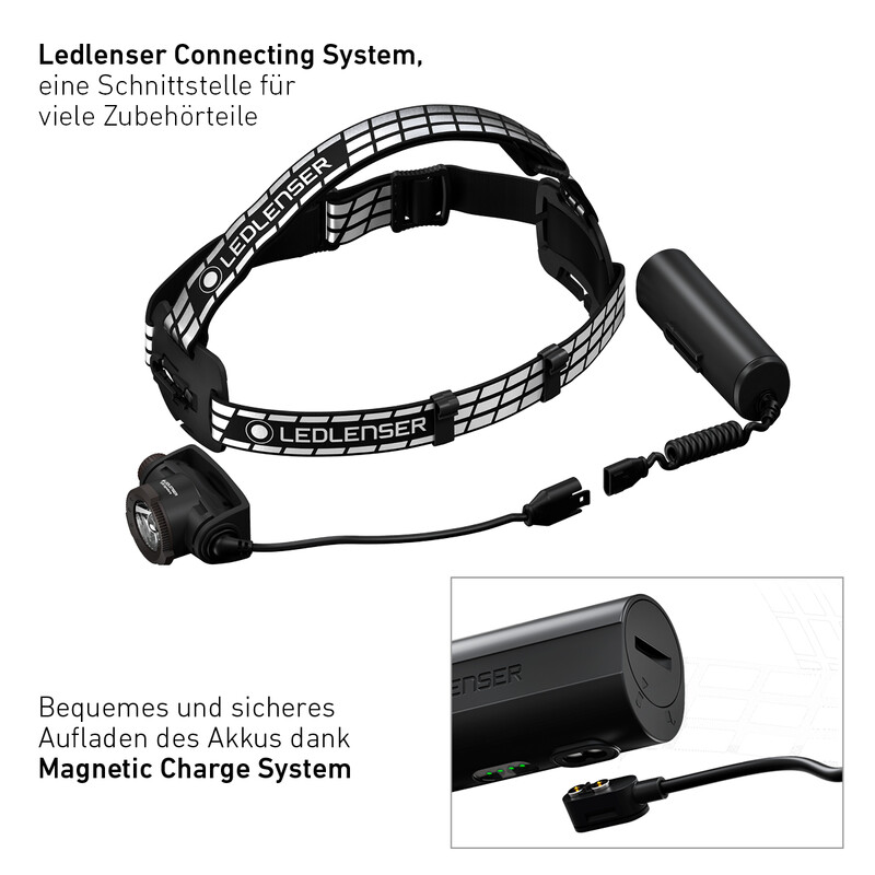 LED LENSER Lanterna para cabeça Assinatura H7R