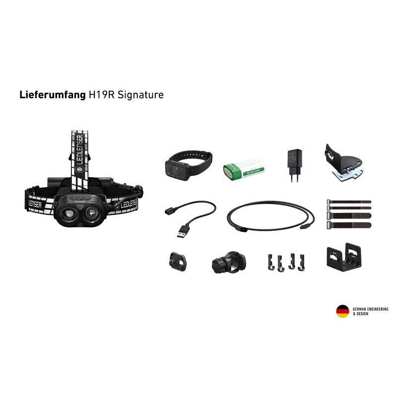 LED LENSER Lanterna para cabeça Assinatura H19R