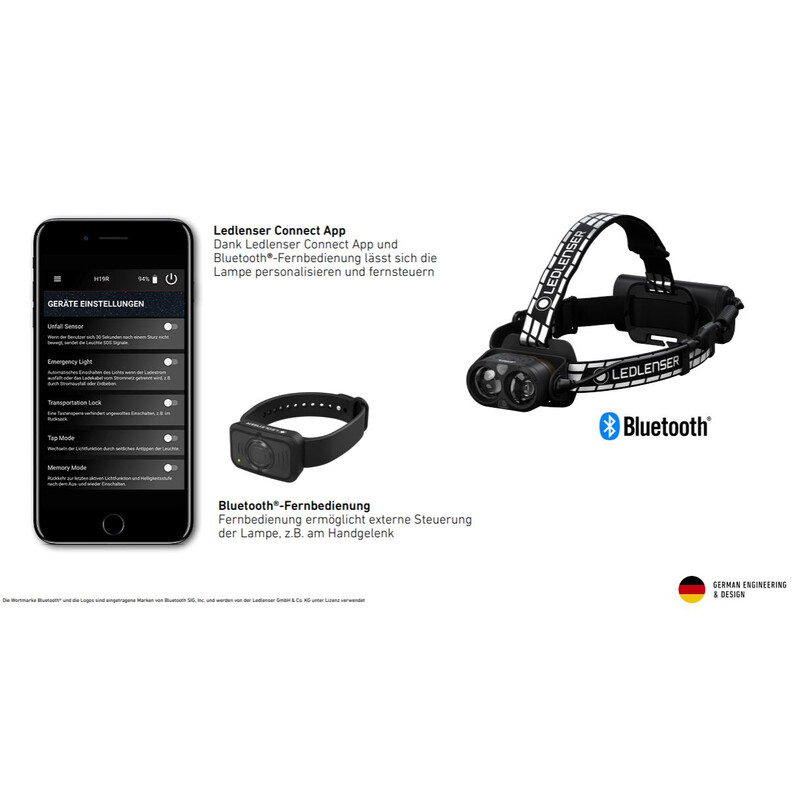 LED LENSER Lanterna para cabeça Assinatura H19R
