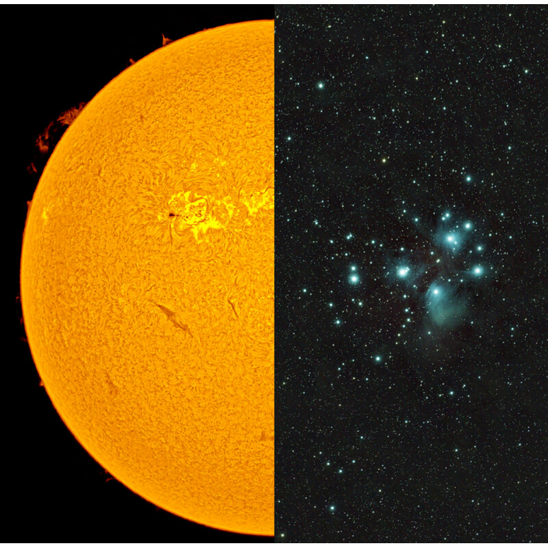 Lunt Solar Systems Telescópio solar ST 70/420 LS60MT Ha B1200 Allround OTA