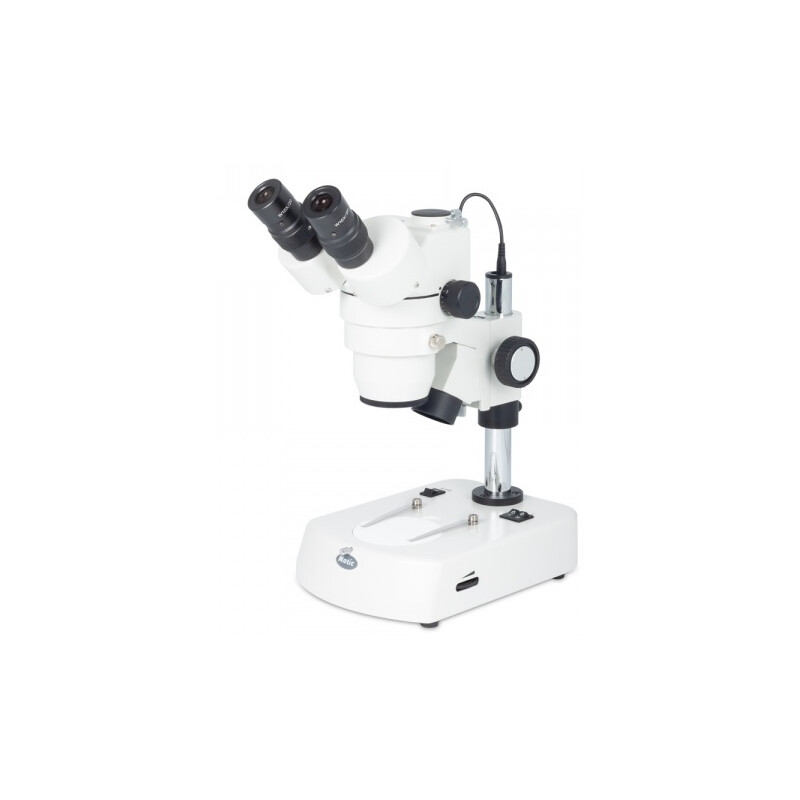 Motic Microscópio estéreo zoom SMZ-143 N2LED, trino, LED, 10-40x, 4:1