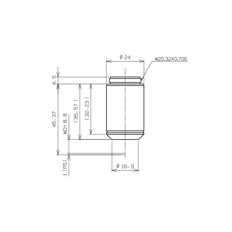 Evident Olympus objetivo CACHN10x IPC/0,25 (CACHN10XIPC-1-7)