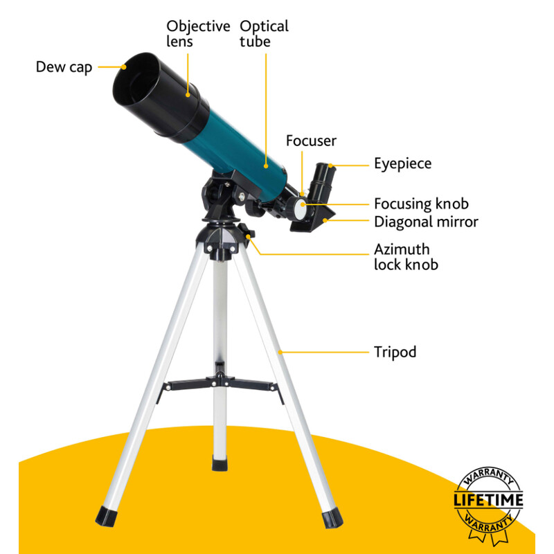 Levenhuk Telescópio AC 50/360 LabZZ TK50 AZ