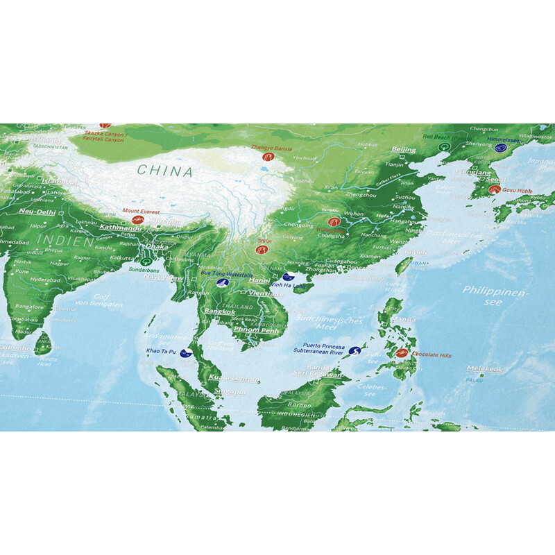 Marmota Maps Mapa mundial 99 Naturwunder (200x140)