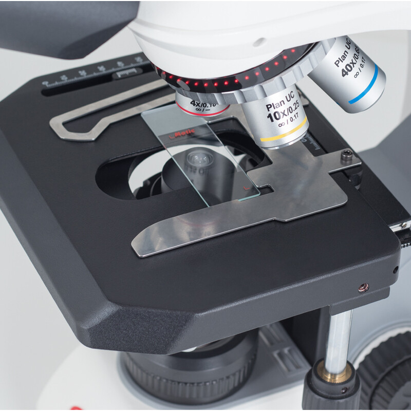 Motic Microscópio Panthera C2 Triocular, infinito, plano, achro, 40x-1000x, 10x/22mm, Halogen/LED