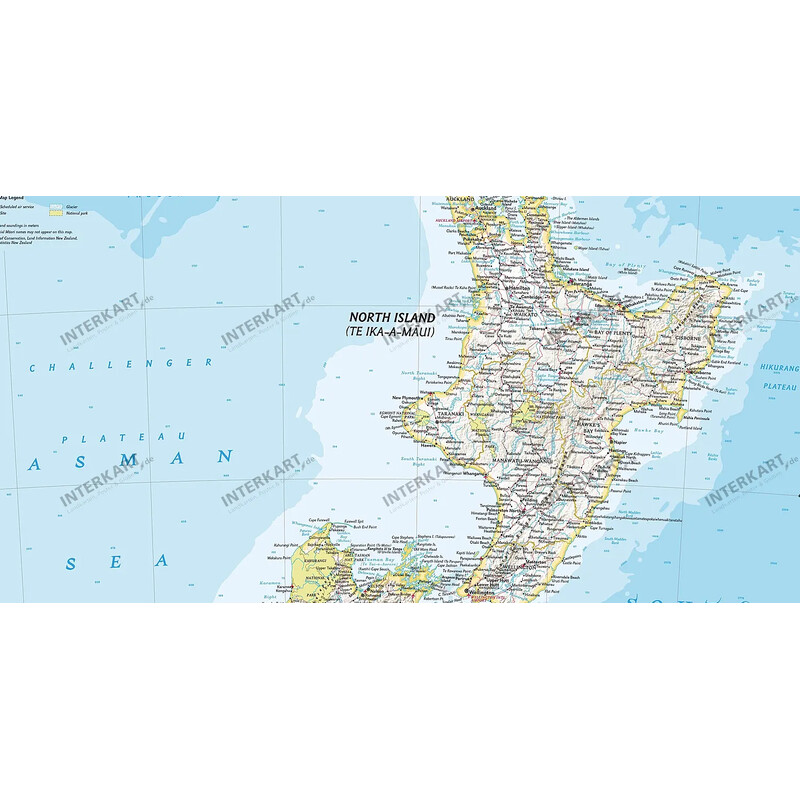 National Geographic Mapa Nova Zelândia (60 x 77 cm)