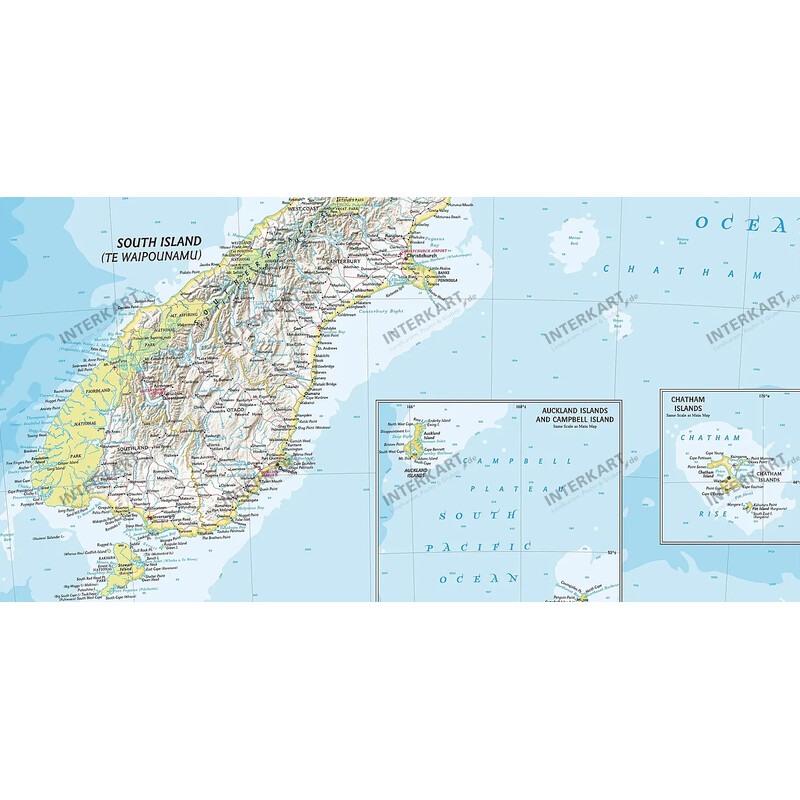 National Geographic Mapa Nova Zelândia (60 x 77 cm)