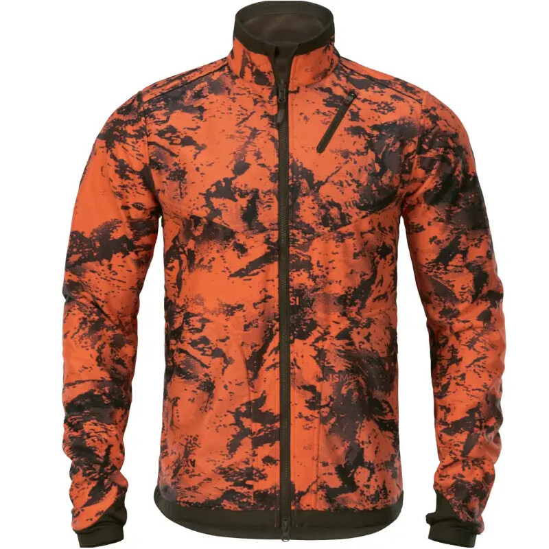 Härkila Casaco de malha polar reversível Wildboar Pro, verde Willow/AXIS MSP laranja Wildboar, tamanho M
