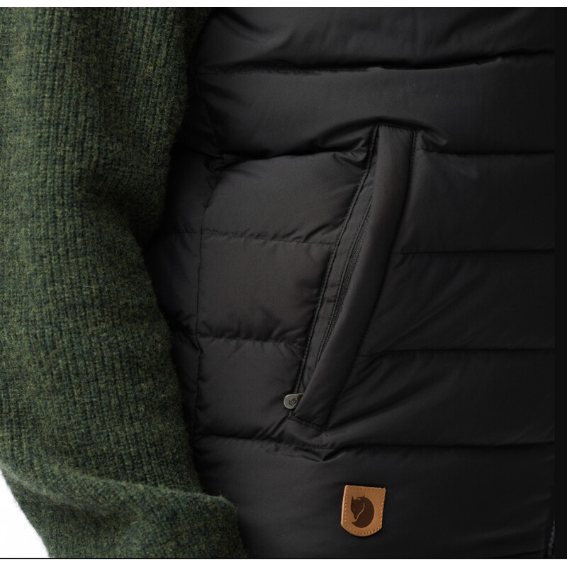 Fjällräven Colete Greenland Down Liner M, 550 Preto, S