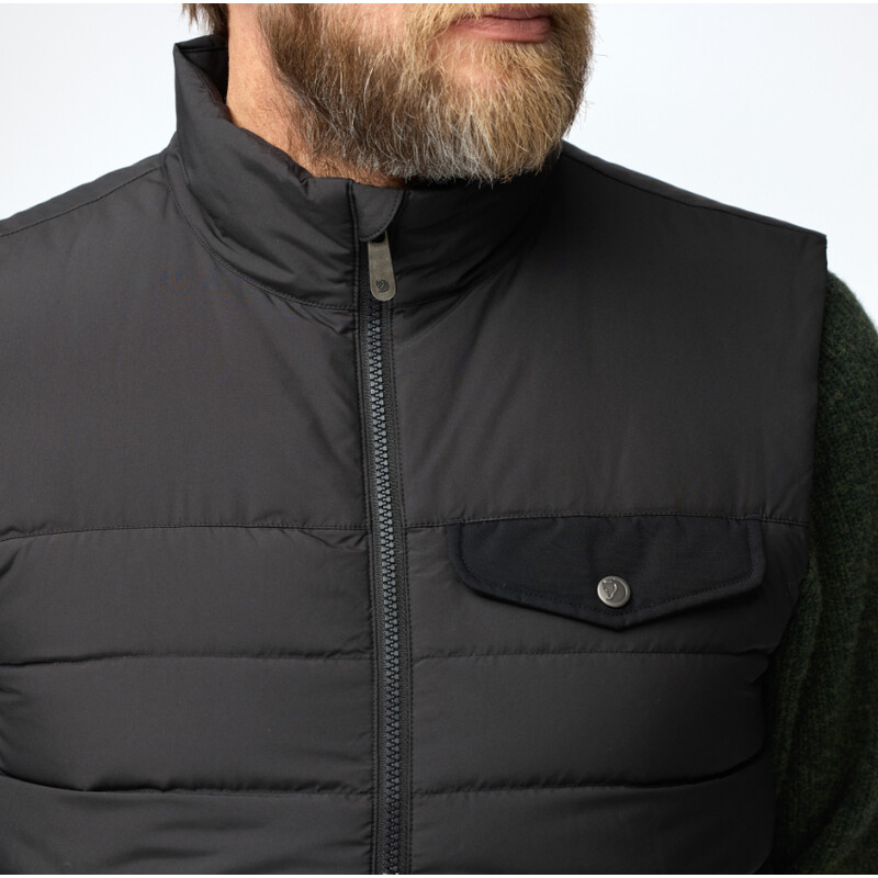 Fjällräven Colete Greenland Down Liner M, 550 Preto, S