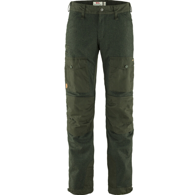 Fjällräven Calças de lã Värmland M, 662 Deep Forest, tamanho 48