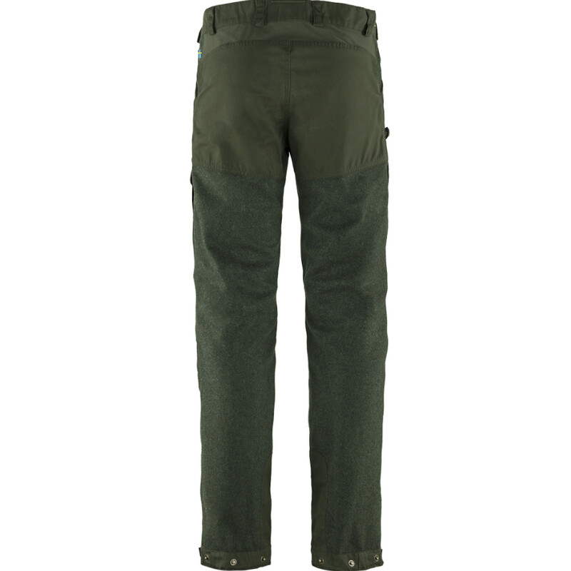Fjällräven Calças de lã Värmland M, 662 Deep Forest, tamanho 48