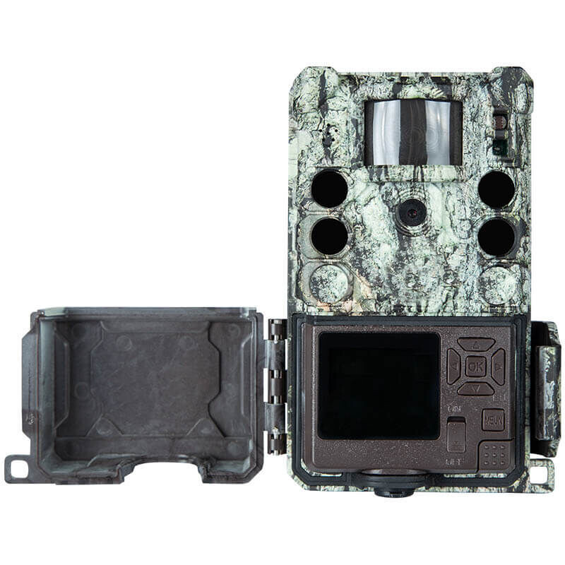 Bushnell Câmera foto selvagem 30MP CORE 4KS Camuflagem de casca de árvore sem brilho, caixa 5L