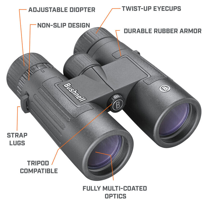 Bushnell Binóculo Legend 8x42 Roof, preto, FMC