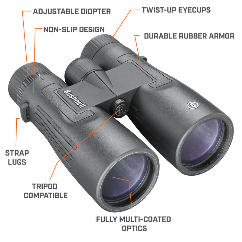 Bushnell Binóculo Legend 12x50 Roof, preto, FMC