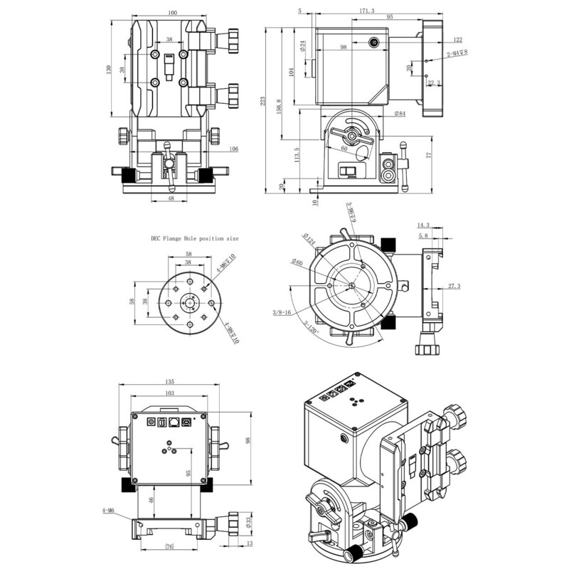 ZWO Montagem AM5 Harmonic Equatorial