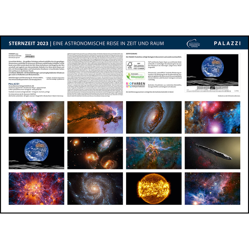 Palazzi Verlag Calendário Sternzeit 2023