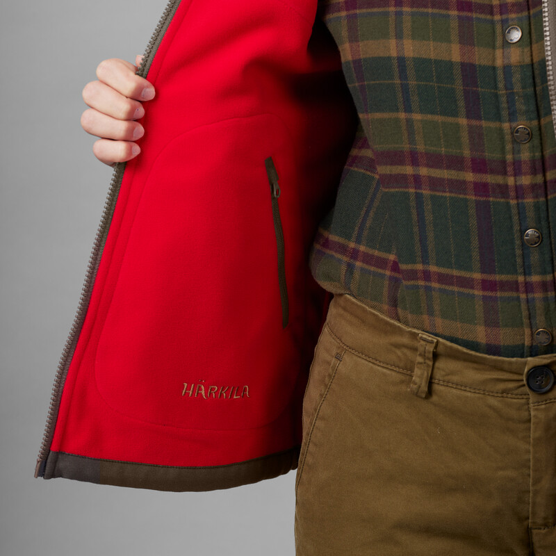 Härkila Casaco de lã Kamko para senhora, castanho/vermelho, tamanho L