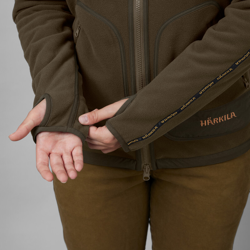 Härkila Casaco de lã Kamko para mulher, castanho/vermelho, tamanho S