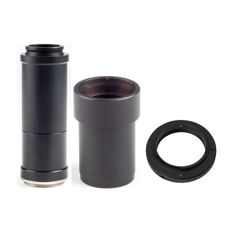 Motic Adaptador de câmera Set (4x) f. Full Frame mit T2 Ring für Nikon