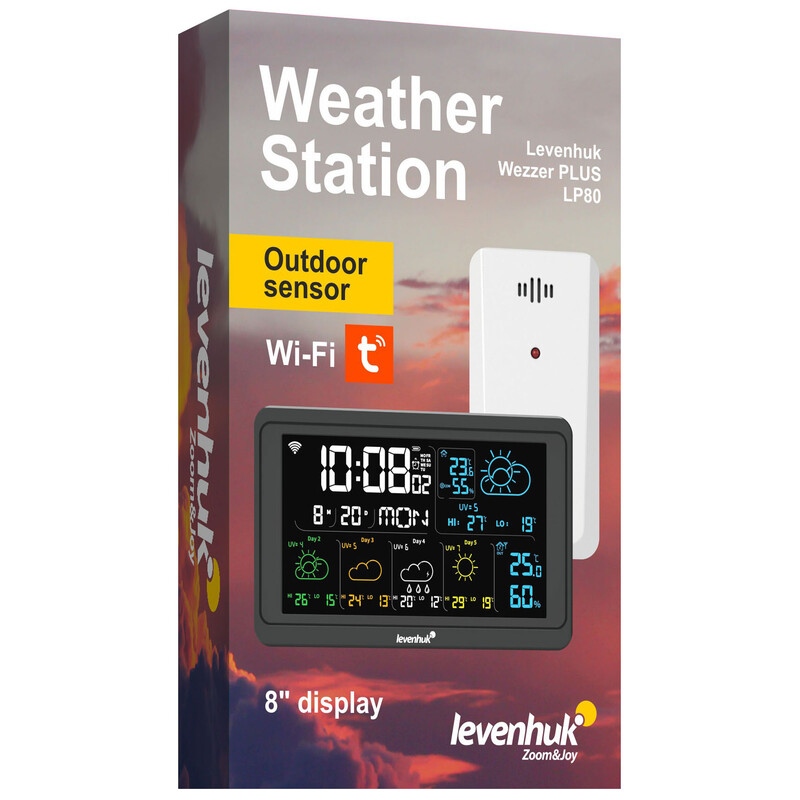 Levenhuk Estação meteorológica Wezzer PLUS LP80 Wi-Fi