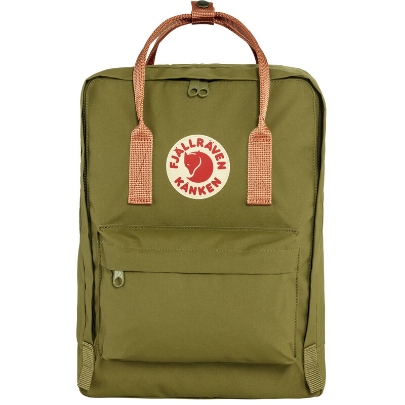Fjällräven Mochila Kånken 631-241 Folhagem Verde-Pêssego Areia