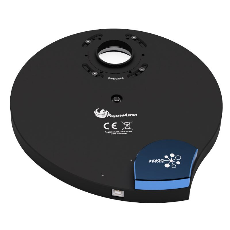 PegasusAstro Roda de filtros Indigo + Filtros LRGB Optolong 2"