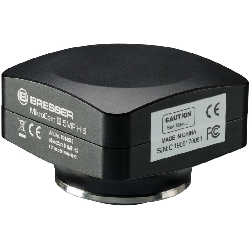 Bresser Câmera MikroCamII 5MP HIS, cor, CMOS, 2/3'', 3,45 µm, USB3