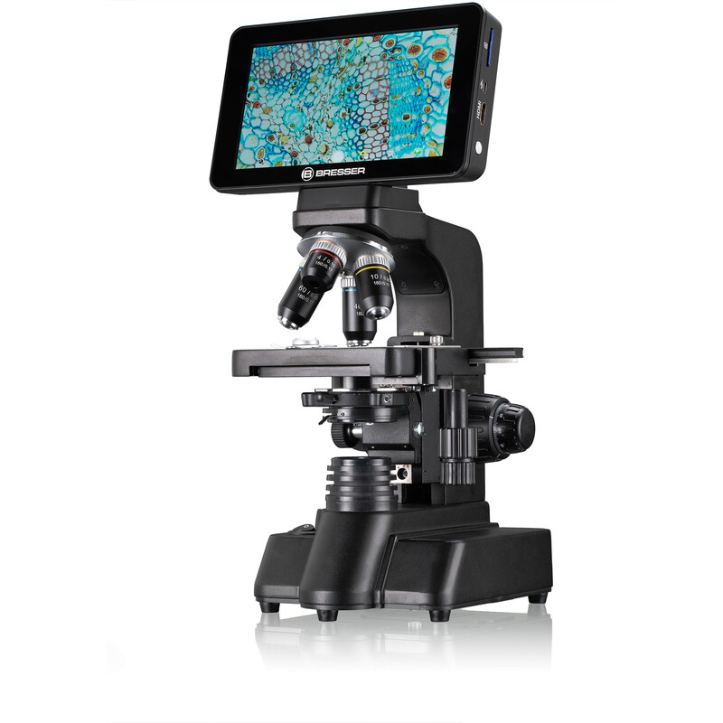 Bresser Microscópio LCD Researcher, ecrã, 40x-600x, DL, LED, 16MP
