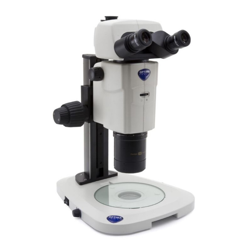 Optika Microscópio estéreo zoom SZR-180, trino, CMO, l.d. 60mm, 10x/23, 7.5x-135x, LED, paragem por clique