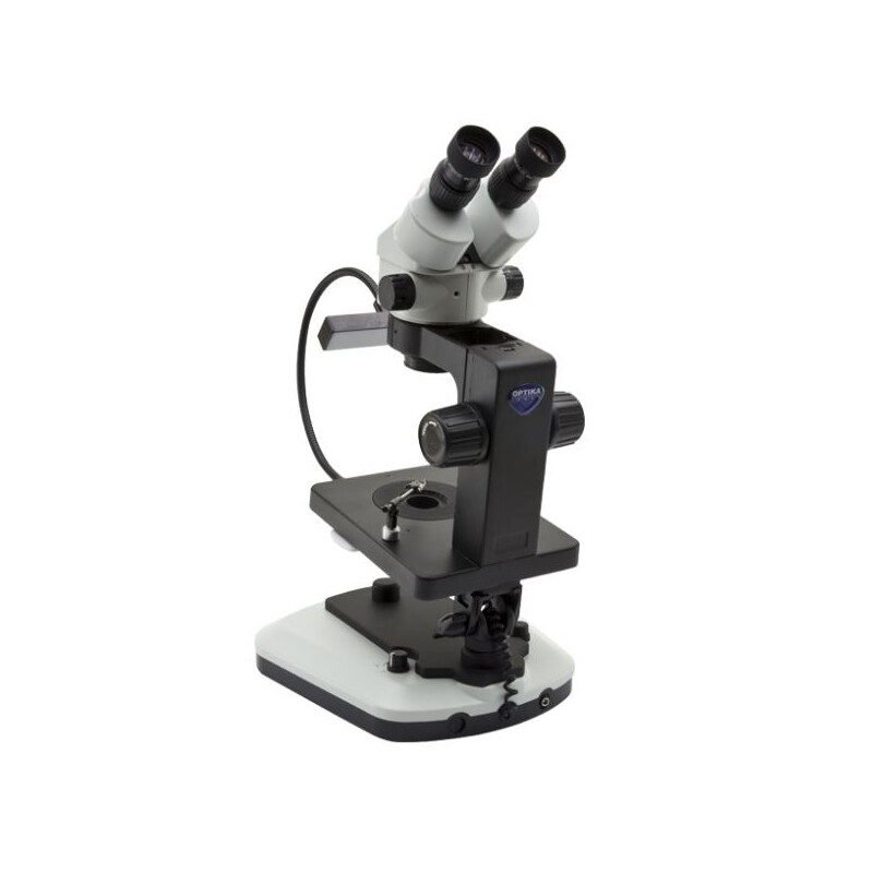 Optika Microscópio estéreo zoom OPTIGEM-10, bino, BF, DF, Greenough, w.d. 100mm, 10x/21mm, 0,7x-4.5x