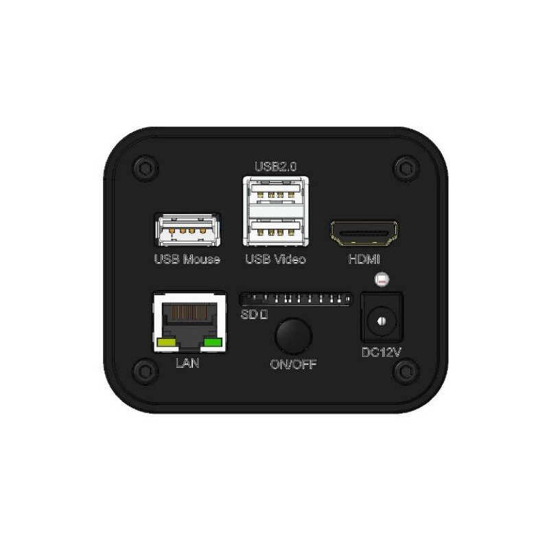 Optika Câmera C-HUB4K, a cores, CMOS, 1/1,8 polegadas, 2,0x2,0µm, 30 fps, 4K/USB/HDMI, 8Mp