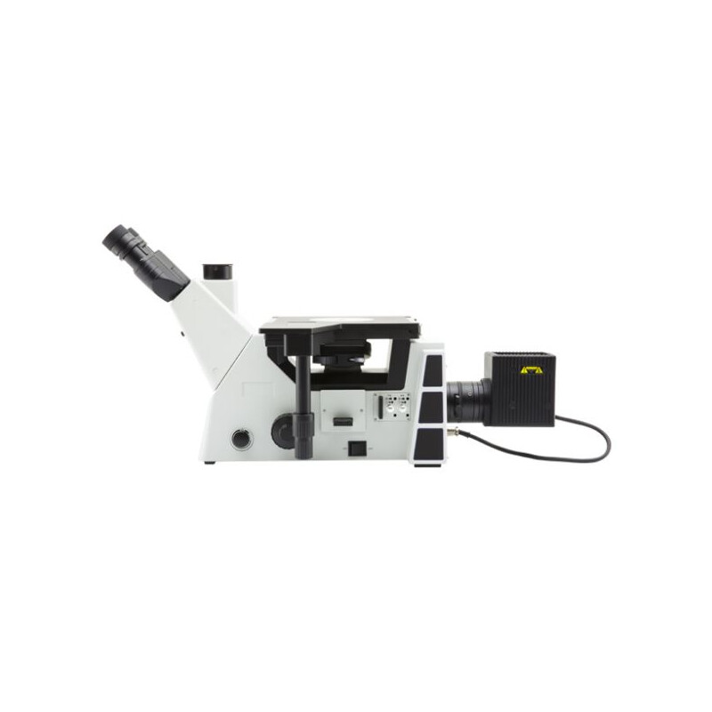 Optika Microscópio invertido IM-5MET, MET trino, inverso, 10x24mm, AL, Halogen, 12V/100W w.o. objectivas