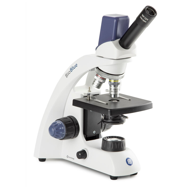 Euromex Microscópio BioBlue, BB.4205, Digital, mono, DIN, 40x - 400x, 10x/18, LED, 1W