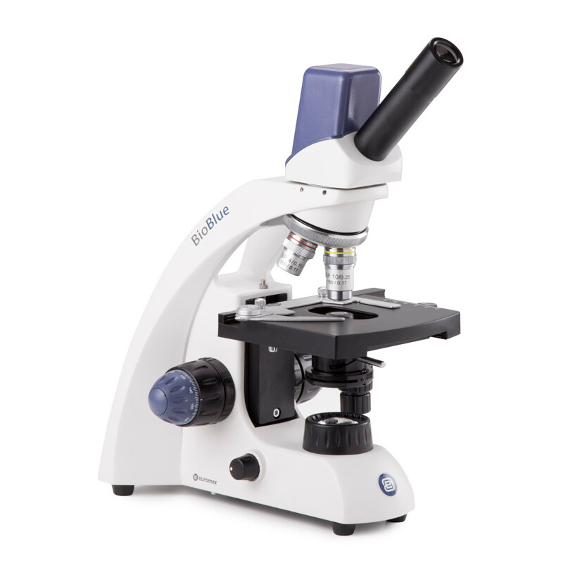 Euromex Microscópio BioBlue, BB.4255, Digital, mono, DIN, 40x - 1000x, 10x/18, LED, 1W